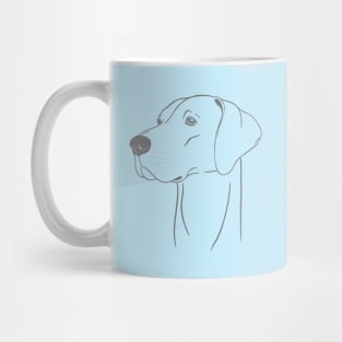 Weimaraner (Light Blue and Grey) Mug